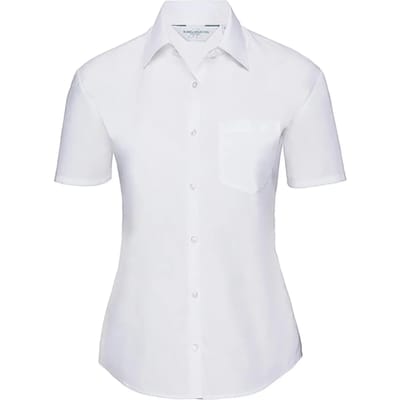 Korte mouwen popeline blouse voor dames Russell Athletic