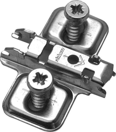 Blum kruismontageplaat 0mm met syst.schr. 175l8100 Clip top