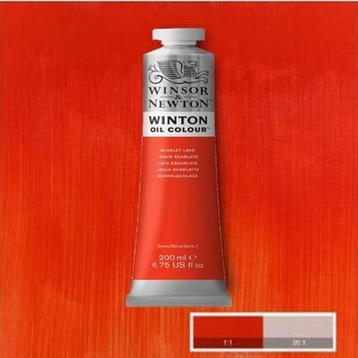 Winton Olieverf 200 ml - 107 Cadmium Scarlet Hue