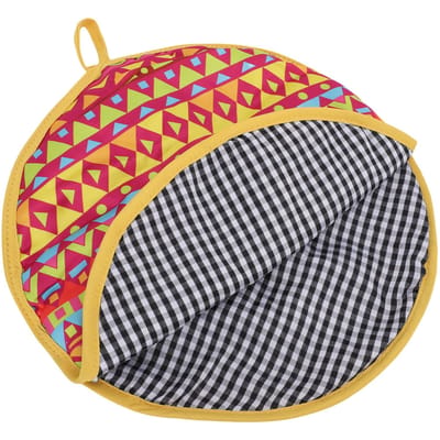 Tortilla Warmer Pouch Geïsoleerde Zachte Doek Houder voor Warme Tortilla's Naan Wraps Picknicks yellow