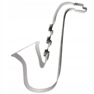 Vormpje Saxofoon 8 cm - Metalen Koekjesuitsteker