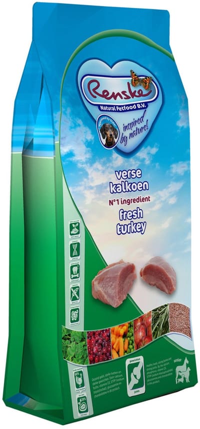 Renske Hondenvoer Senior - Kalkoen Graanvrij - Hypoallergeen 12kg