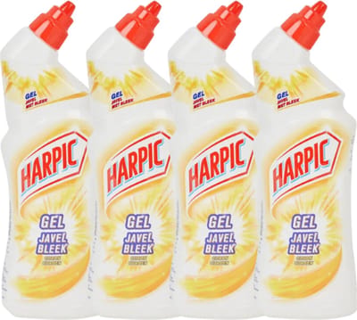 4x Harpic bleekgel - Citroen - 750ml - Javel - Bleek - Toiletreiniger - Voordeelverpakking