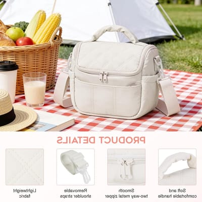 Stijlvolle Geïsoleerde Koeltas voor Vrouwen, Perfect voor Lunch, Picknick en Werkuitjes, Lichtgewicht en Lekvrij Design