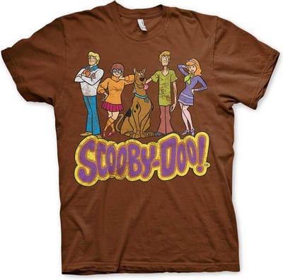 ScoobyDoo Heren Tshirt -S- Team Distressed Bruin
