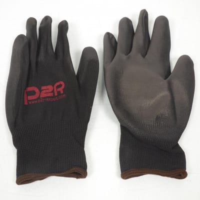 Paire de gant pour atelier réparation neuf taille 9 en polyuréthane coloris noir homologué CE