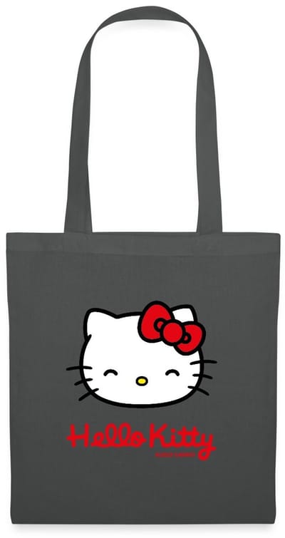 Hello Kitty Lacht Met Hello Kitty-Letters Tas Van Stof Schoudertas