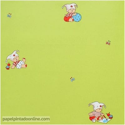 Behang Kinderkamer - Beer met Muts - Babykamer - Behangpapier - Kinderbehang - 0,53 x 10,05M. - Four Friends