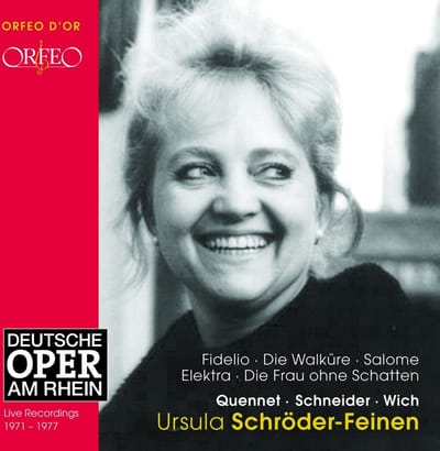 Ursula Schröder-Feinen, Arnold Quennet, Peter Schneider, Günther Wich - Beethoven: Fidelio | Wagner: Die Walküre | Strauss: Salome - Elektra (CD)