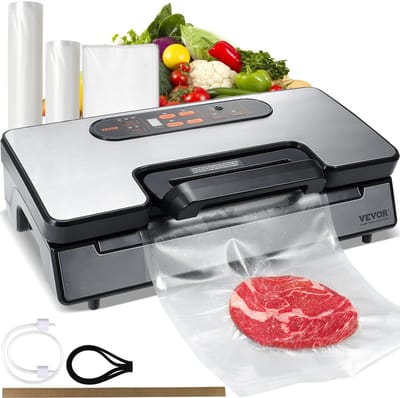 Seth Select Vacuümverzegelaar machine, Vacumeer machine, Vacuümsealer, Seal apparaat, Gratis 10 stuks vacuümzakken voor huishoudelijke keuken, Vacuümvoedselverzegeling.