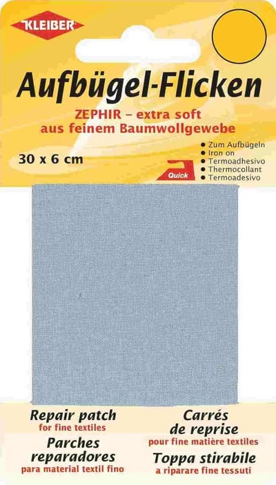 Extra zacht fijn katoen strijkkap 30 x 6 cm – Lichtgrijs