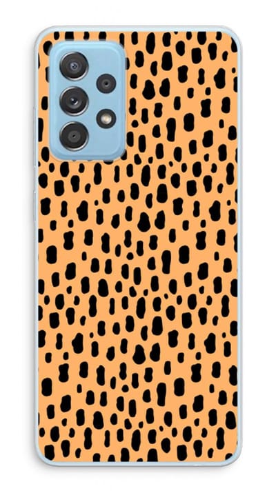 Case Company® - Hoesje geschikt voor Samsung Galaxy A73 hoesje - Panter - Soft Cover Telefoonhoesje - Bescherming aan alle Kanten en Schermrand