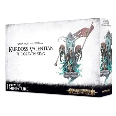19-delig beeldje Games Workshop Warhammer AoS - Nighthaunt Kurdoss Valentian, Le Roi Veule