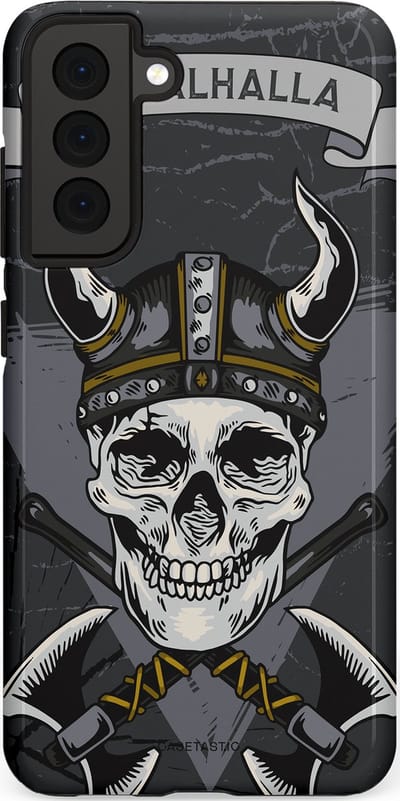 Casetastic Hoesje Geschikt voor Samsung S21 FE - Stijlvolle Beschermende Duo-layer Case - Valhalla