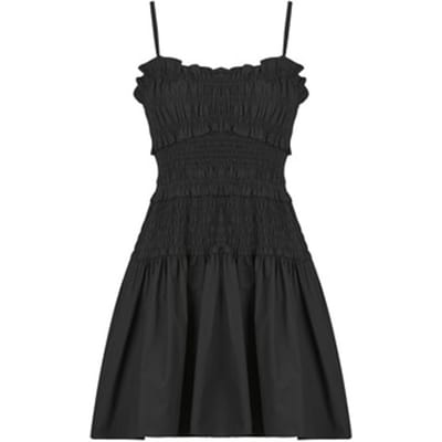 Korte Jurk MICHAEL Michael Kors POPLIN SMOCKED MINI DRESS