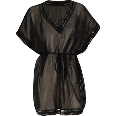 Sarlini Dames tuniek strandjurk polyester chiffon effen