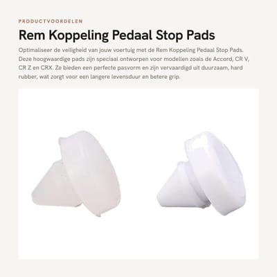 Dailygoods- Remkoppeling Vervanging - 2 Stuks - Harde Rubber - Slagbestendig - Vochtbestendig - OE-nummer 46505 000 - Pedaalrubber
