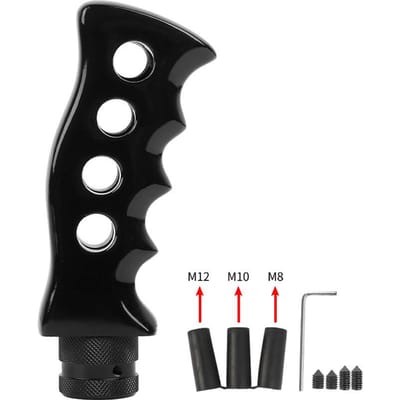 Pookknop Universele handgeschakelde autogreep Meshandgreep Pookknop met 81012 mm adapters