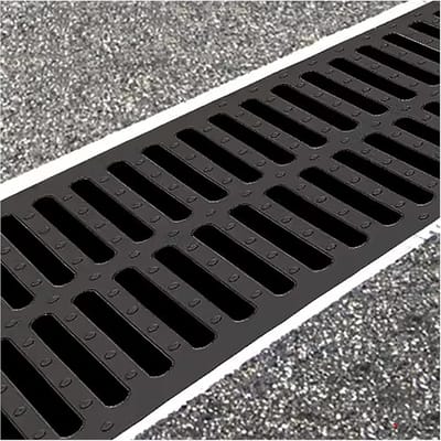 Rioolrooster - Afvoerdeksel Putdeksel - Tuin Drainage - Flexibel Snijdbaar - 50 cm Lengte - Zwart
