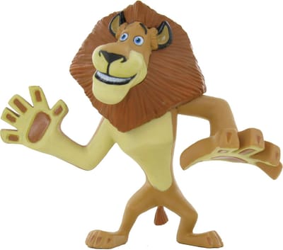 Madagascar Alex de leeuw zwaaiend - Speelfiguur - 9cm