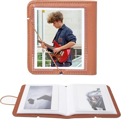 Fotoalbum voor Instax Wide 210/300/400 - PU Leer, 28 Pockets, Geschikt voor Polaroid en Wide Film, Perfect voor Herinneringen en Foto's