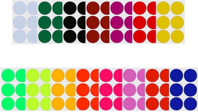 Dailygoody - Ronde 2 Inch Gekleurde Codering Labels - 90 Pack Stickers - Easy Peel - Permanente Lijm - Ideaal voor Organisatie