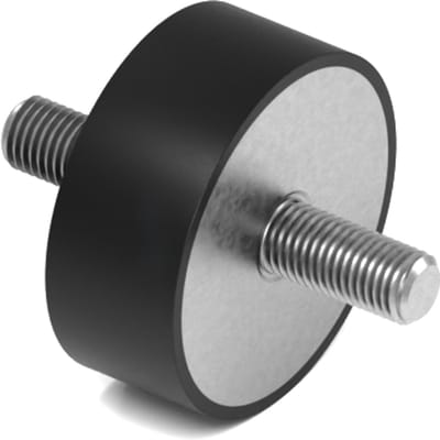 Rubbermagazijn - Trillingsdemper - Type A - 50x20mm - M10 - Set 10 stuks