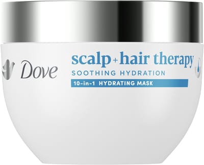 DOVE Scalp + Hair Therapy Haarmasker - Soothing Hydration - verzorging voor hoofdhuid en haar met hyaluroncomplex en glycerine van farma-kwaliteit - 270 ml