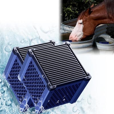 Actieve Kool Waterreiniger voor Paarden en Aquarium, Milieuvriendelijke Filterkubus​ met Kubusontwerp - Drankjes voor Paarden, Vijvers en Voorraadbak​