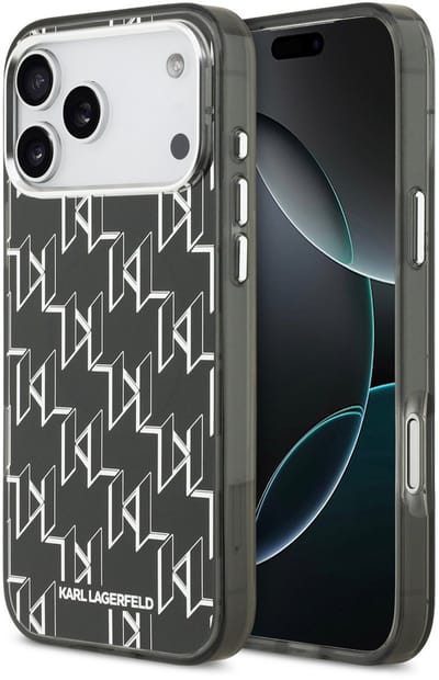 Karl lagerfeld telefoonhoesje voor iPhone 17 Pro Max - MagSafe geschikt - Zwart
