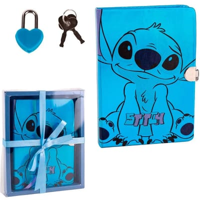 Stitch Dagboek Meisjes Jongens - Met Slot - Glimmend - Cadeauverpakking - Kinderen