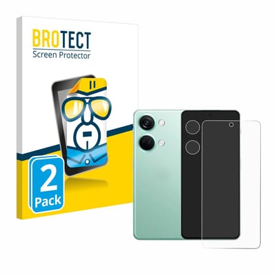 BROTECT - Screenprotector voor OnePlus Nord 3 5G (Voor+Camera) - Folie Beschermfolie transparant 2 Stuks