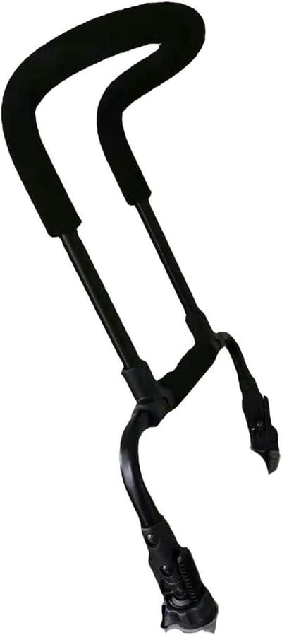 Kinderwagen handgreep - Verstelbare duwstang - Comfortabel wandelen - Antislip ontwerp - ca. 30cm - Zwart