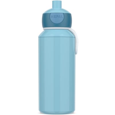 Mepal Pop-up drinkfles Campus - 400 ml - Sluit goed af - Drinkbeker voor kinderen - Cool blue