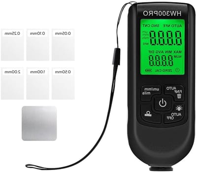 Digitale Dikte Meter voor Lak, Coating Dikte Meter voor Auto's, Meetbereik van 0 tot 2000 µm, Precisie en Betrouwbaarheid