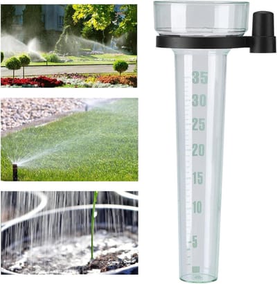 Regenmeter Tuin - Watermeter Buiten - Neerslag Meten - Nauwkeurige Schaal - 35 mm Capaciteit - Lichtgroen