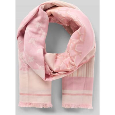 Sjaal in all-over look met franjes model 'Ailis'