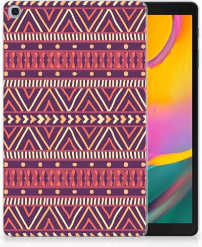 Back Cover voor Samsung Galaxy Tab A 10.1 (2019) Hippe Hoes Aztec Paars