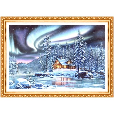 Nieuwe 5D DIY Diamant Schilderij  Sneeuw Scenic  Borduren Volledige Vierkante Diamanten Kruissteek Strass Schilderen 20X30CM gray