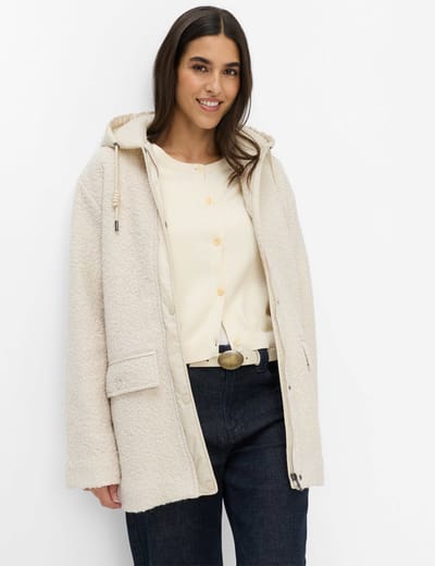 Brax Dames Jas  Style HAILEY soft ecru, crèmewit, maat 38