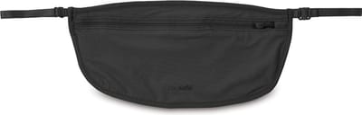 Pacsafe Geheime Heuptas - 13 x 27 x 0.3 cm - RFID-blokkerend - Waterafstotend - Wasbaar - Zwart