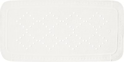 Antislip Badmat met Zuignappen en Drainagegaten - 91 x 36 cm - Wit