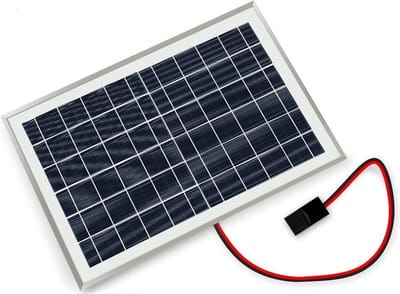 5V - 10W - USB Zonnepaneel 23x35cm Aluminium voor Camper / Powerbank