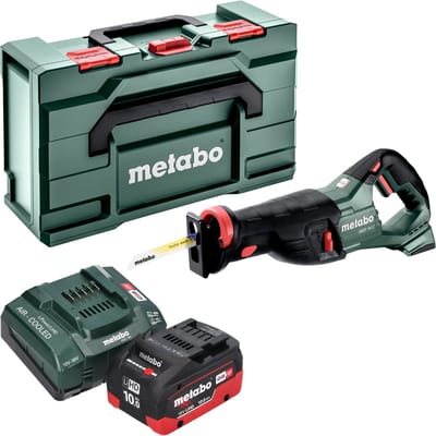 Metabo SSEP 18 LT accu-reciprozaag 18 V 32 mm + 1x LiHD accu 10,0 Ah + oplader + Metabox