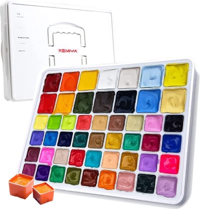 HIMI - Gouache - set van 50 kleuren (36 x 30ml + 14 x 60ml) - Wit