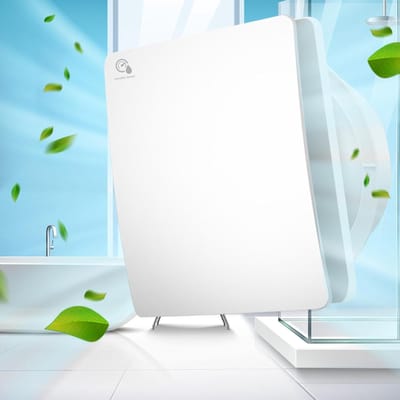 DailySupplies® Afzuiging Badkamer - Buisventilator - Badkamerventilator met Vochtsensor - 14 x 15