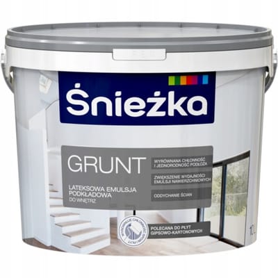Śnieżka - Latex Primer - Witte Basis - 10L - Binnengebruik