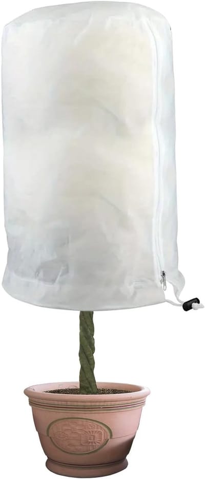 Winterbescherming voor Planten 120 cm x 180 cm - Vorstbescherming met Rits en Koord, Tuinbescherming en Plantencover