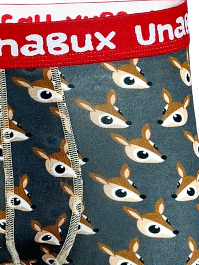 Unabux Boxer BLACK WHITE RABBIT