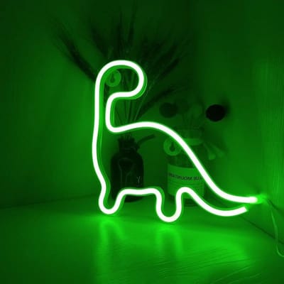 Neon LED verlichting voor slaapkamerdecoratie, nachtlampen en batterijgevoede lampen voor kinderkamer en feestjes.